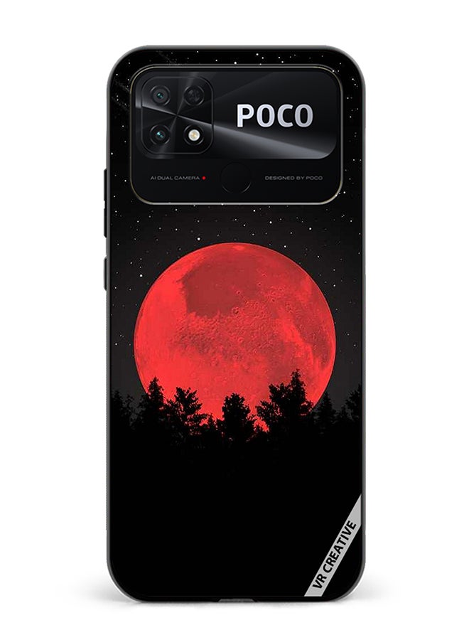 VR CREATIVE Protective Case Cover For Xiaomi Poco C40 Bloody Moon Design Multicolour - Image 1