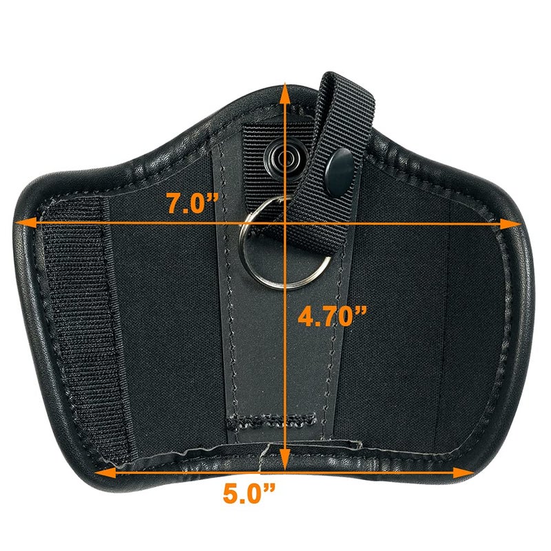 TAFTACFR Basketwave Silent Key Holder for Duty Belt Basketweave Artificial Leather Durable Law Enforcement Police Tactical Silent Key Keeper Pouch (Basketweave Artificial Leather) - Image 2