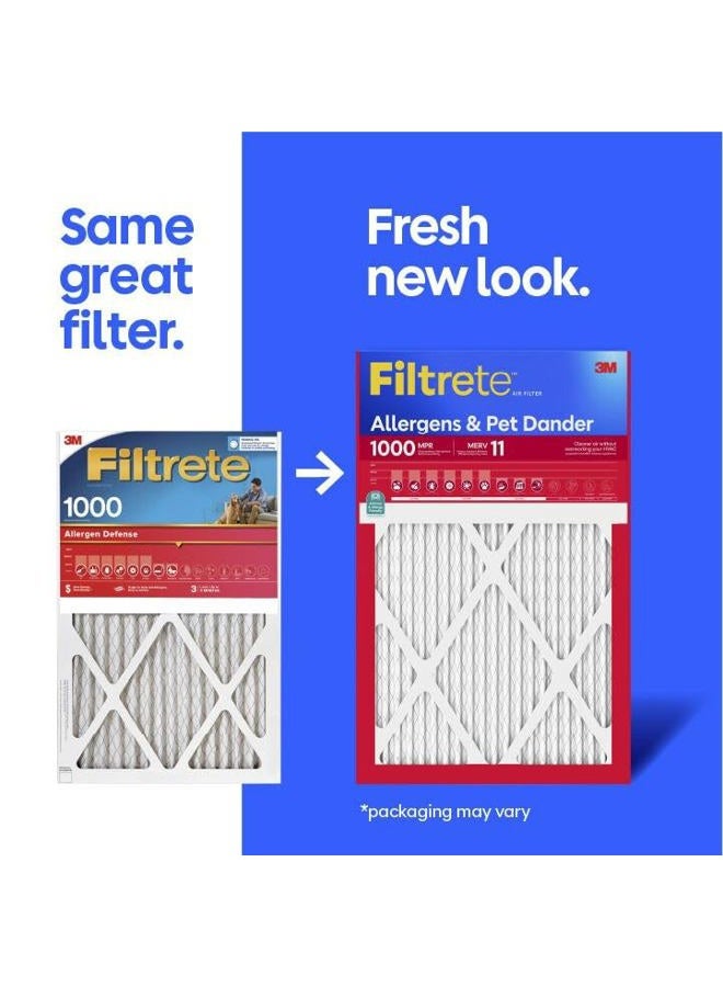 FILTRETE 14x14x1, AC Furnace Air Filter, MPR 1000, Micro Allergen Defense, 2-Pack (Exact Dimensions 13.81 x 13.81 x 0.81) - Image 2