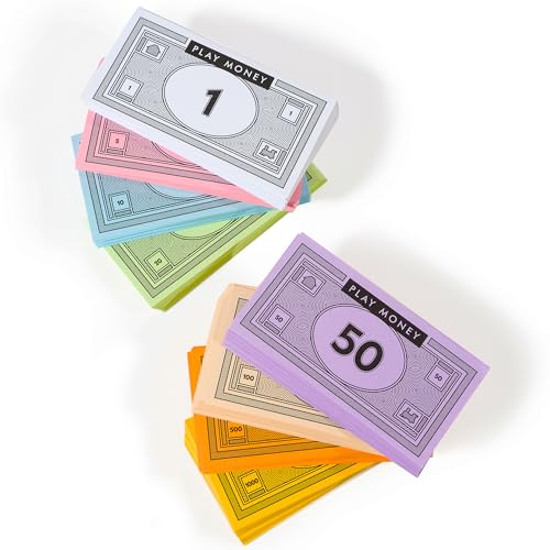 Apostrophe Games أوبولي بلاي موني 520 قطعة نقود مزيفة لألعاب الطاولة 65 من كل فئة في 8 فئات 1 5 10 20 50 100 500 1000 حزم إعادة تعبئة كاشير للعب التظاهر - Image 5