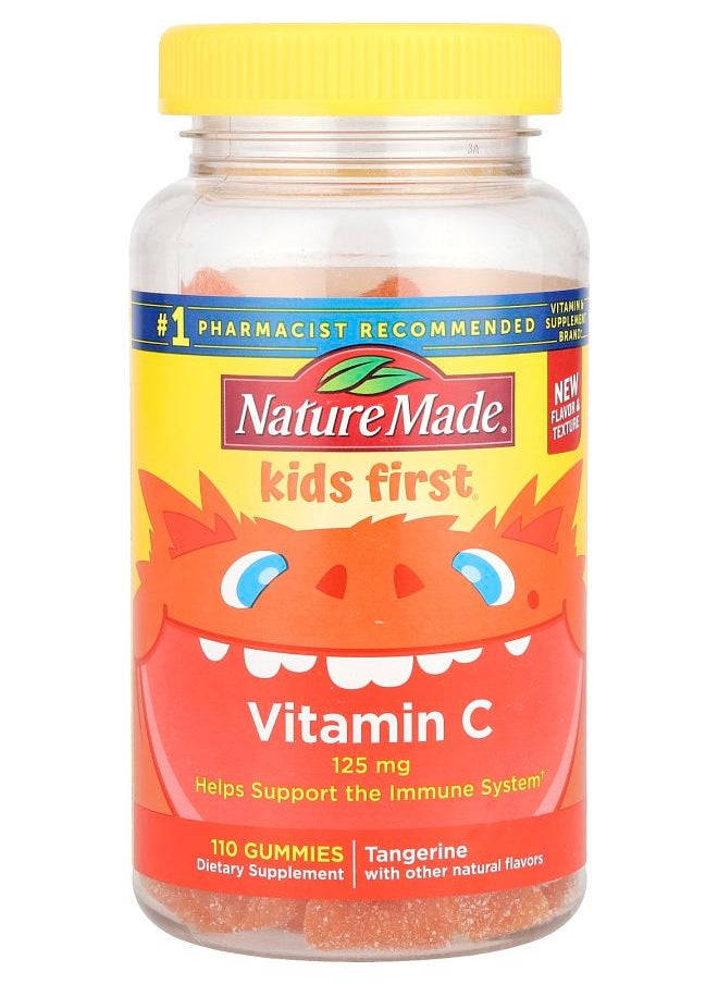 Nature Made Kids First® Vitamin C Gummies Tangerine 125 mg 110 Gummies 