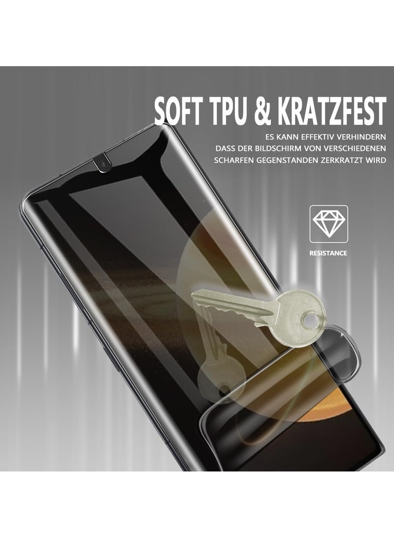 عام واقٍ للشاشة يحافظ على خصوصيتك، متوافق مع Honor Magic V3، يتضمن واقٍ خارجي من TPU ضد التجسس (عبوة واحدة) وواقٍ داخلي ضد التجسس (عبوة واحدة)، مضاد للخدوش، ولا يسبب فقاعات لجهاز Honor Magic V3. - Image 3