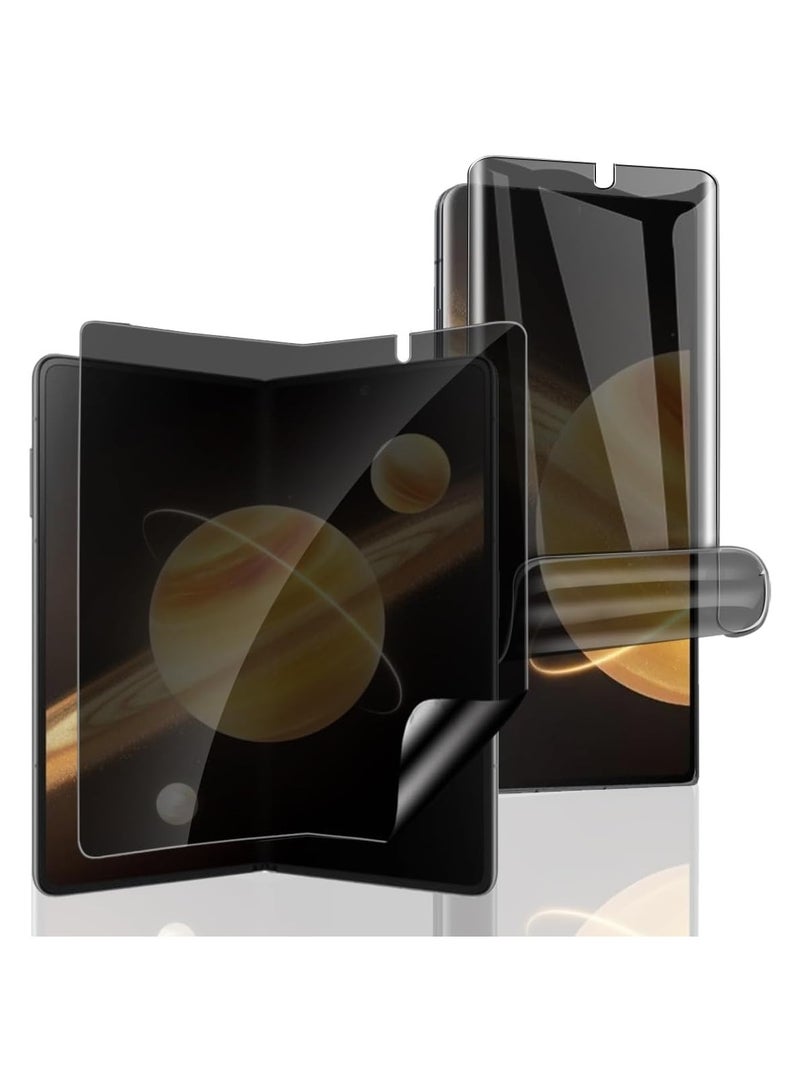 عام واقٍ للشاشة يحافظ على خصوصيتك، متوافق مع Honor Magic V3، يتضمن واقٍ خارجي من TPU ضد التجسس (عبوة واحدة) وواقٍ داخلي ضد التجسس (عبوة واحدة)، مضاد للخدوش، ولا يسبب فقاعات لجهاز Honor Magic V3. - Image 1