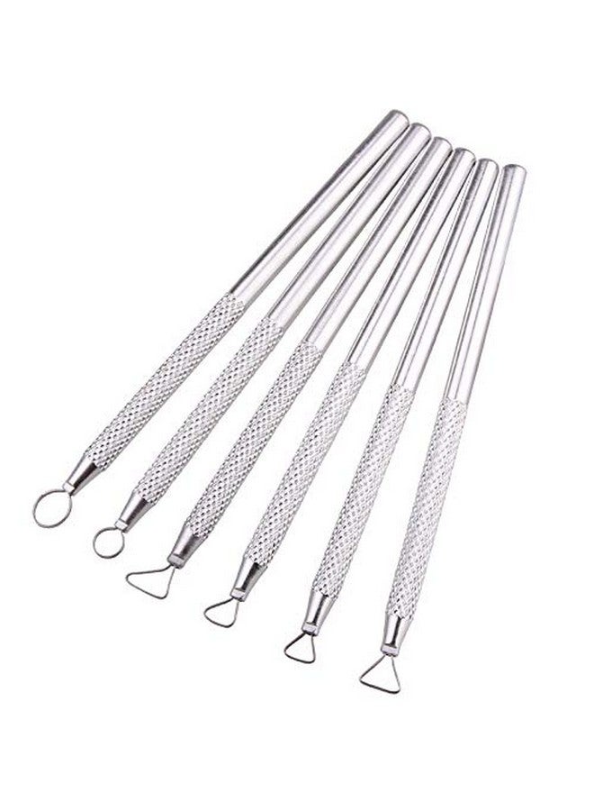 ZUOYOU 6 Pcs Clay Pottery Sculpting Tools Set Pottery Clay Sculpture Caving Scraper Craft Modelling Tools - Image 3