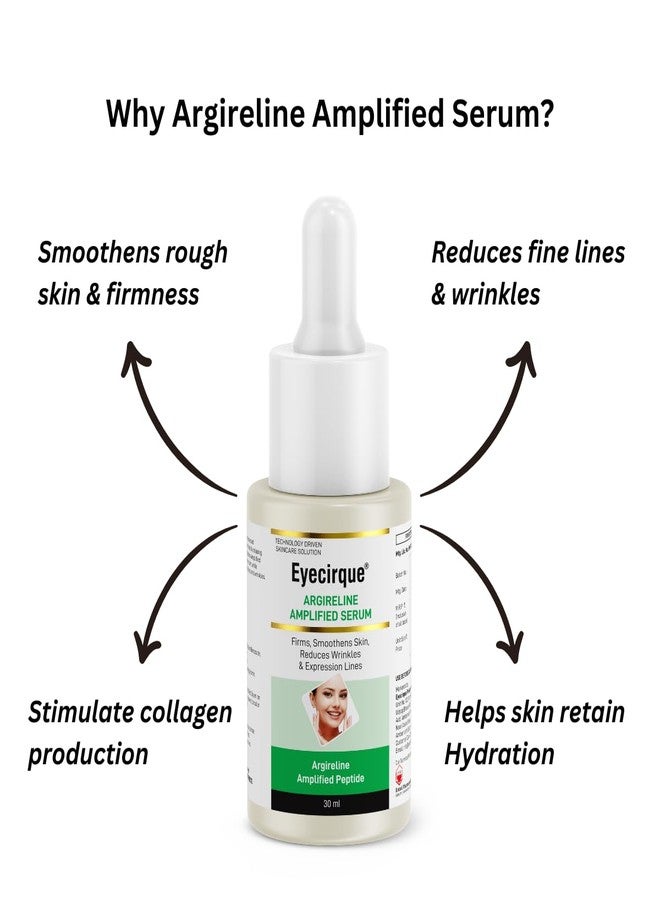 Eyecirque Argireline Amplified Serum, Advanced Anti-Aging Formula | Reduces Wrinkles & Fine lines | Boosts Collagen | Plumps, Hydrates | For Men & Women | All Skin Types | 30 ml - Image 2