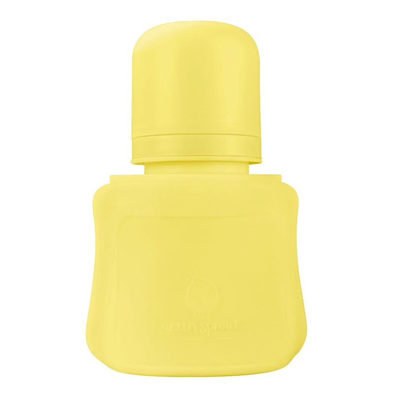 Green Sprouts Sprout Ware Baby Pocket Made from Silicone and Plants (5 oz.), Non-Toxic Silicone Plant-Based Plastic Baby Pocket Without BPA, BPS, BPF, Yellow - Image 2