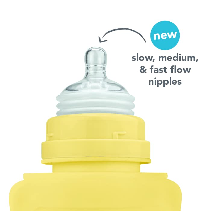 Green Sprouts Sprout Ware Baby Pocket Made from Silicone and Plants (5 oz.), Non-Toxic Silicone Plant-Based Plastic Baby Pocket Without BPA, BPS, BPF, Yellow - Image 5