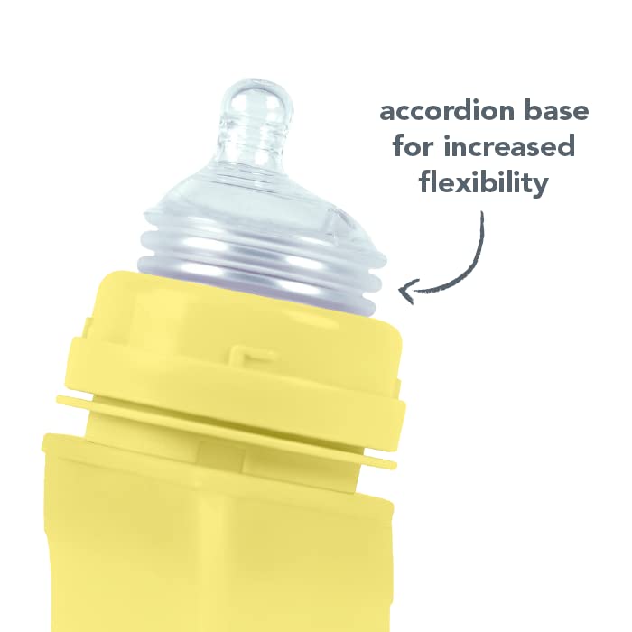 Green Sprouts Sprout Ware Baby Pocket Made from Silicone and Plants (5 oz.), Non-Toxic Silicone Plant-Based Plastic Baby Pocket Without BPA, BPS, BPF, Yellow - Image 3