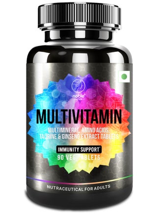 Multivitamin, Multimineral, Amino Acids, Taurine & Ginseng Extract - 90 Veg Tablets