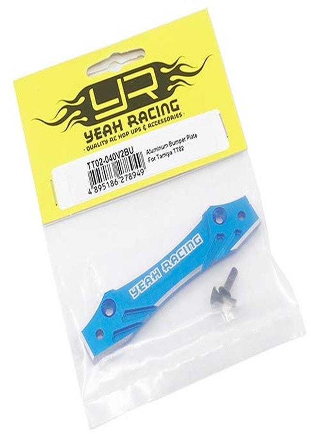 Yeah Racing TT02-040V2BU Aluminum Bumper Plate for Tamiya TT02 - Image 2