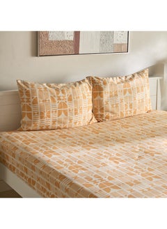 Home Box Matrix 3-Piece Coral King Flat Sheet Set 240 x 240 cm  - Image 2