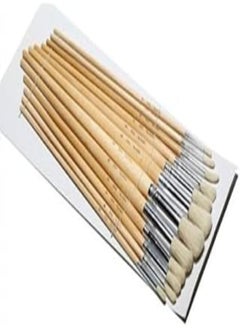 China Fine Arts 582 Bleached Bristle Round Brush with Wooden Handle Set 12-Pieces, Size 1-12 - pzsku/ZCF74C88D688636A1CE52Z/45/_/1720390324/4f85800d-9dd3-4e8f-9fcc-f858bbfcce96