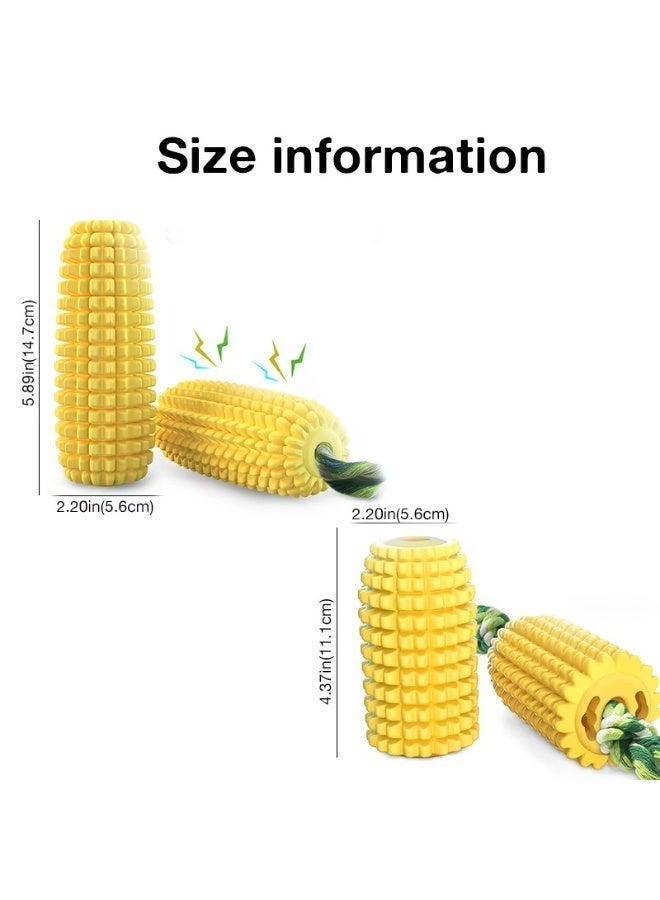 Queens Dog Chew Toys – Interactive Corn Toothbrush Toy for Puppies and Aggressive Chewers (Small, Medium & Large Breeds) - Image 2