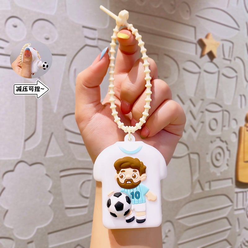 2026 World Cup Football Jersey Squeeze Toy Keychain Stress Relief Toy - Image 1