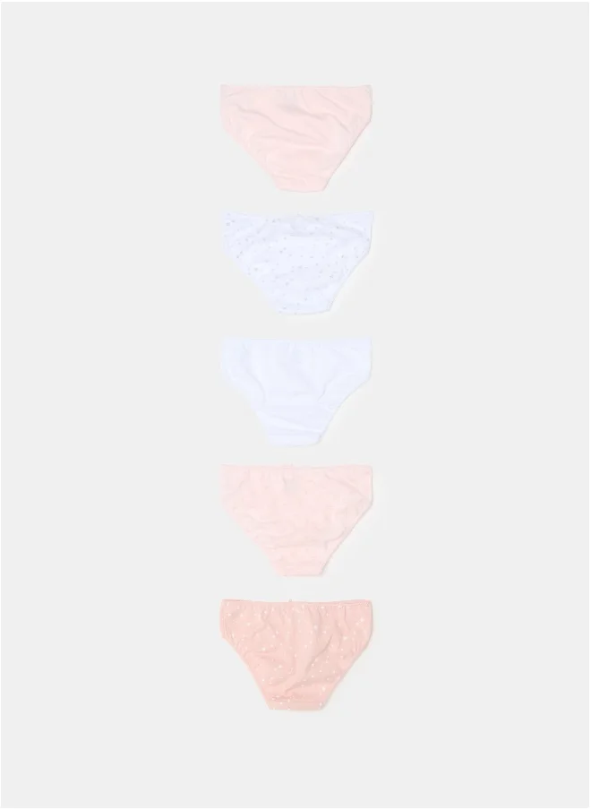 Ovs Five-pack briefs with bow and pattern