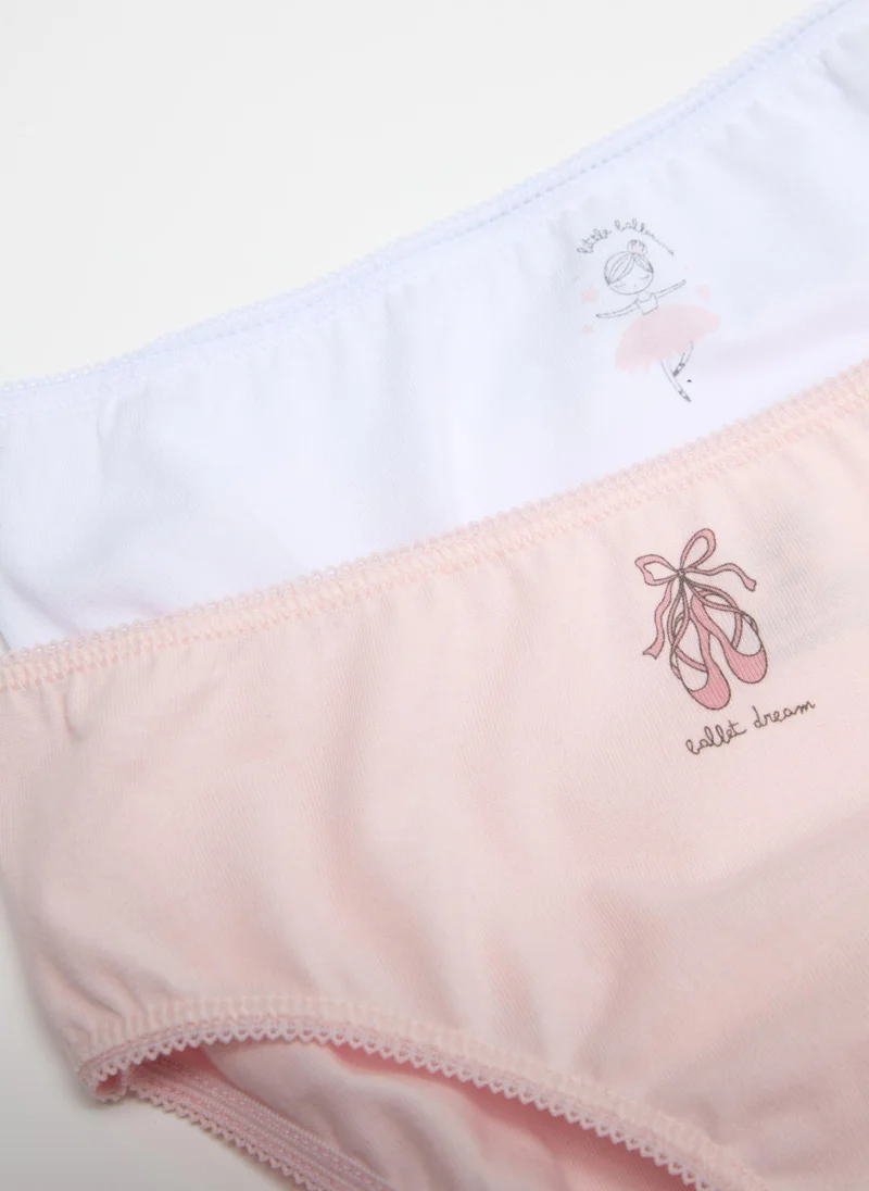 Ovs Five-pack briefs with bow and pattern