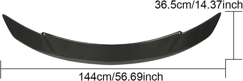 MKVAXR Carbon Fiber Rear Wing Spoiler Lip for Mercedes-Benz C Class W204 Sedan (2007-2013) - Image 2
