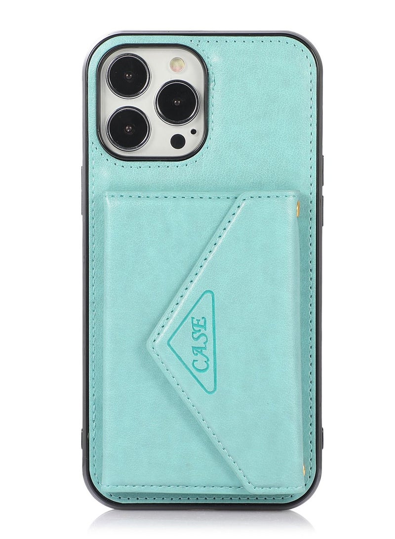 Suteni Back Cover Leather Hidden Card Slots Phone Case for iPhone - Image 1