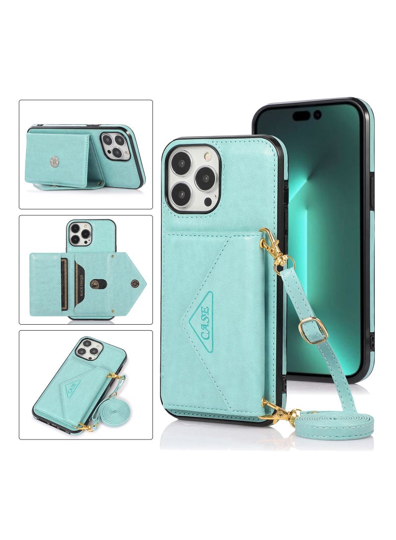 Suteni Back Cover Leather Hidden Card Slots Phone Case for iPhone - Image 3