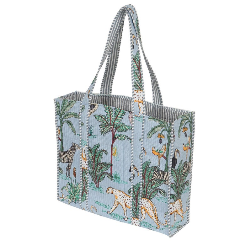 Marubhumi Women Lightweight Travel Bag Purse Cotton Shoulder Tote Bag For Shopping Grocery & Beach Bag (Design-15) - Image 4