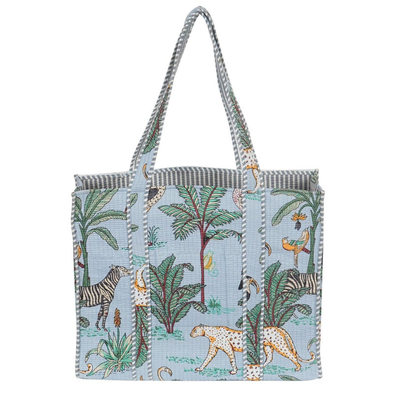 Marubhumi Women Lightweight Travel Bag Purse Cotton Shoulder Tote Bag For Shopping Grocery & Beach Bag (Design-15) - Image 1