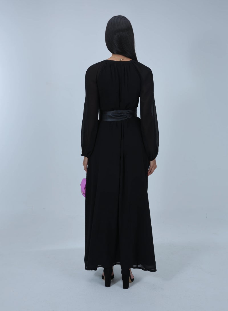 Etta Camilla, Women's Long Sleeve Maxi Shirt Dress - Image 5