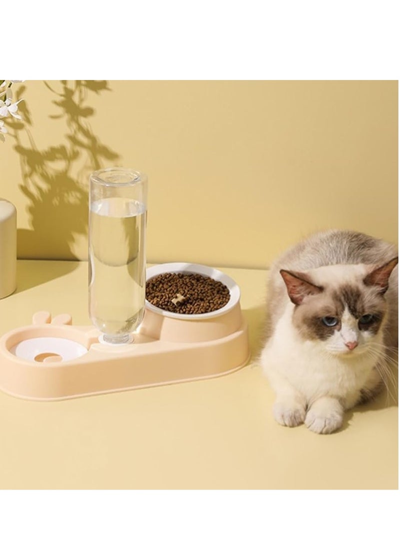 Automatic Cats Food Bowl 2 in 1 Pet Food Feeders with Automatic Water Bottle Bowl Double Bowl - Image 4