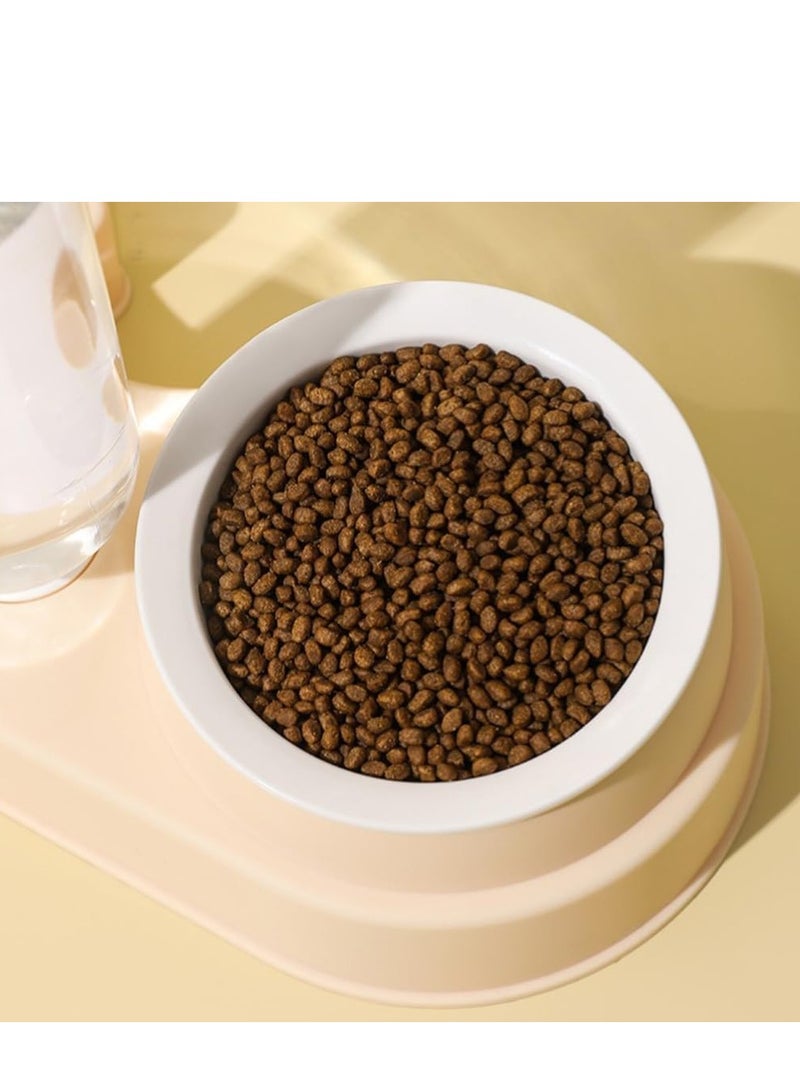 Automatic Cats Food Bowl 2 in 1 Pet Food Feeders with Automatic Water Bottle Bowl Double Bowl - Image 3