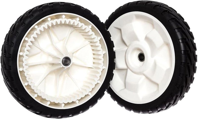 TENGMUJX 2 Pack 8" Front Drive Wheels Fit for Toro 20330 20331 20339 20371 Self Propelled Mower FWD 22" Recycler Replaces OEM Toro 119-0311 137-4832 115-2878 Stens 205-360 - Image 1