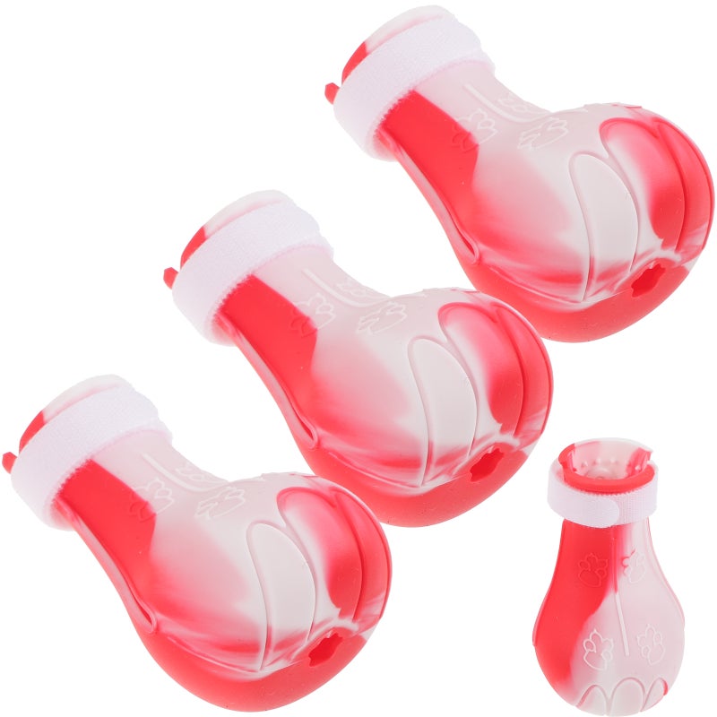 8 Pcs Cat Boots for Cats Multipurpose Cat Boots Cat Bath Feet Covers Cat Nail Covers - Image 4