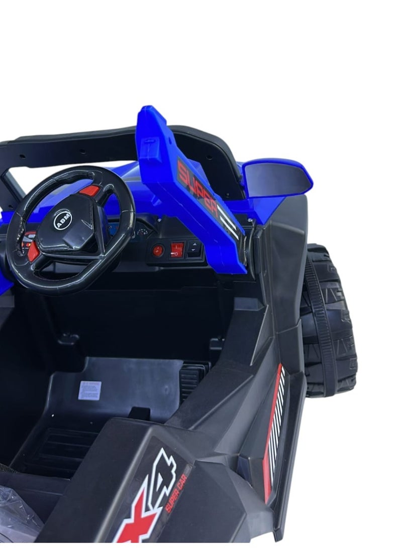 Kids Electric Ride-On Jeep Style – Dual 6V Battery, Rocking Mode, Dual Seat - Image 3