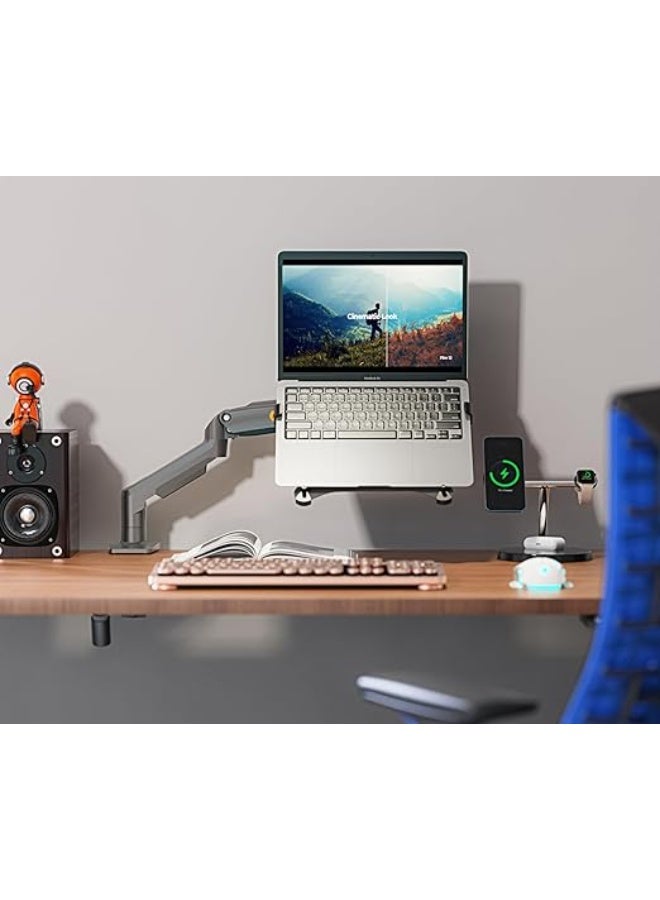 أن بي نورث بايو حامل لابتوب Ergoflex NB F80-FP – قابل للتعديل ويمتص الصدمات – عملي ومتين للاستخدام اليومي في المكتب أو المنزل - Image 2