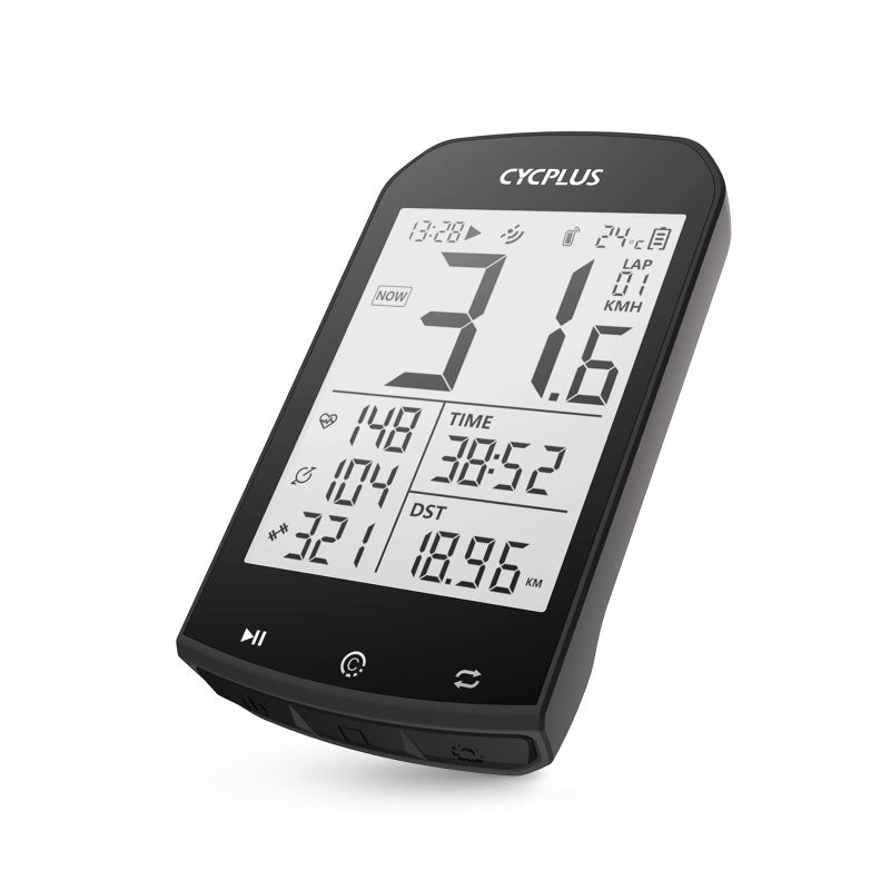 CYCPLUS GPS Bike Computer Waterproof Bicycle Speedometer and Odometer ANT+ Wireless Cycling Computer Compatible with App 2.9 Inch LCD Display with Backlight(New Upgraded) - Image 1