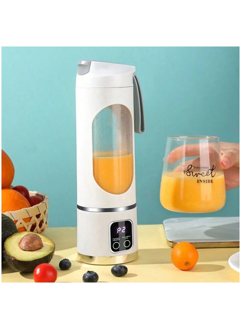 MOXOM HS-860 Portable Blender, Personal Blender, Fruit Blender, Leak Proof Juicer, safety approved, dual functional, charging display with rechargeable battery [1300mah], Ice Crusher with Stainless Steel Blades, home and outdoor. - Image 3