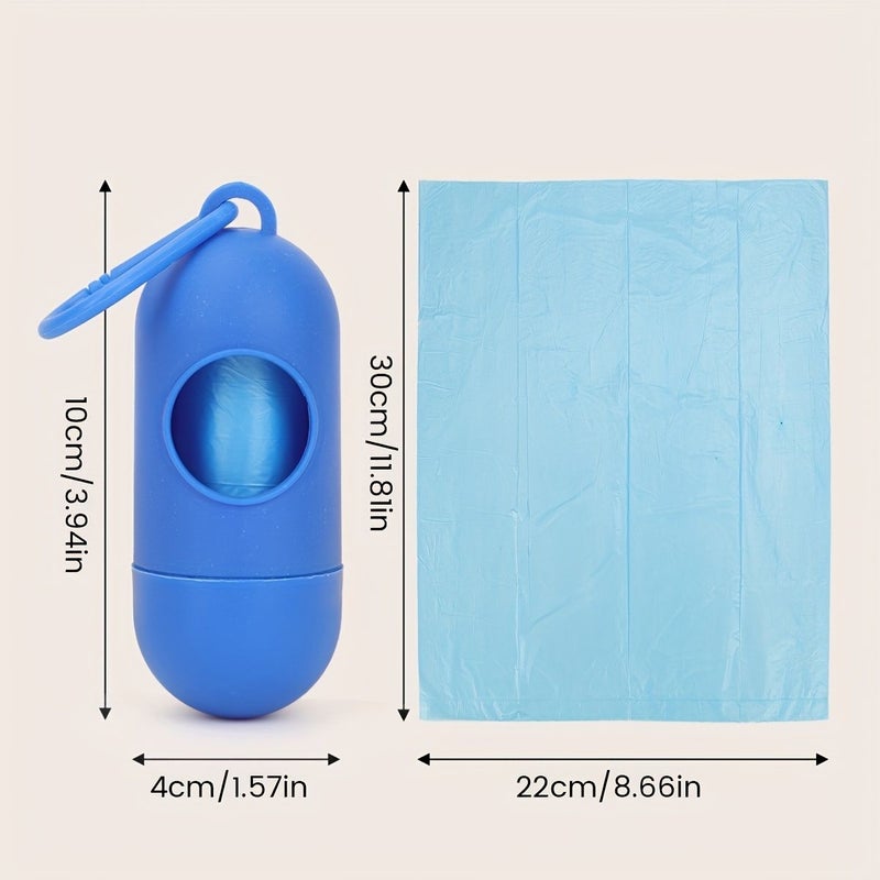 5 Pcs Set Portable Travel Diaper Bag Dispenser And Blue Garbage Waste Bags Replacement Bags - Image 2