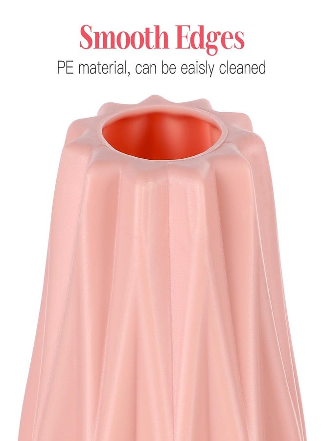 هيليلي مزهرية واحدة بتصميم نورديك عصري وإبداعي وبسيط، وعاء زهور، مزهرية لتزيين سطح المكتب، لون وردي - Image 2