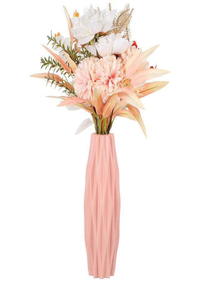 هيليلي مزهرية واحدة بتصميم نورديك عصري وإبداعي وبسيط، وعاء زهور، مزهرية لتزيين سطح المكتب، لون وردي - Image 1