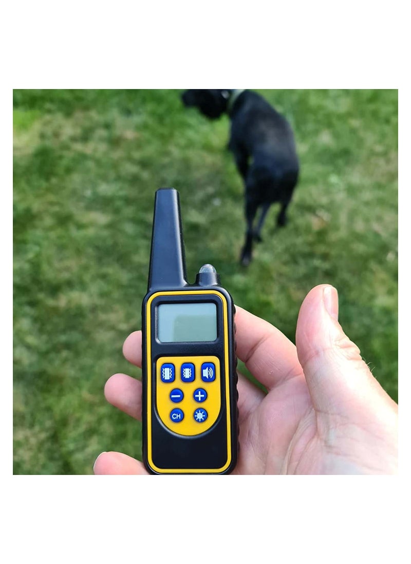 SYOSI - Dog Training Collar with Wireless Remote USB Rechargeable Collar Waterproof Home Dog Training Device Vibrating Dog Collar with Remote Control Vibration/Beep Mode Dog Barking Collar 500 Yards Range - Image 1