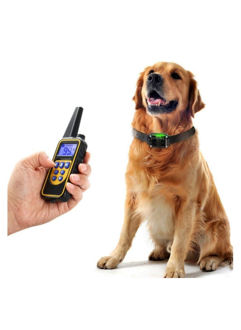 SYOSI - Dog Training Collar with Wireless Remote USB Rechargeable Collar Waterproof Home Dog Training Device Vibrating Dog Collar with Remote Control Vibration/Beep Mode Dog Barking Collar 500 Yards Range - Image 1