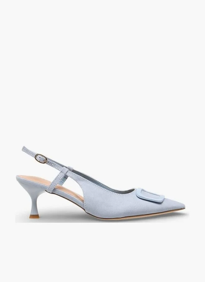 سيليست Women Buckle Closure Kitten Heel Shoes