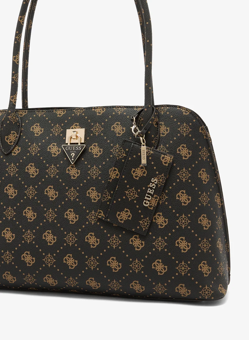 Guess ESPRESSO LOGO Patsie Tote Bag for Women | Best Price UAE