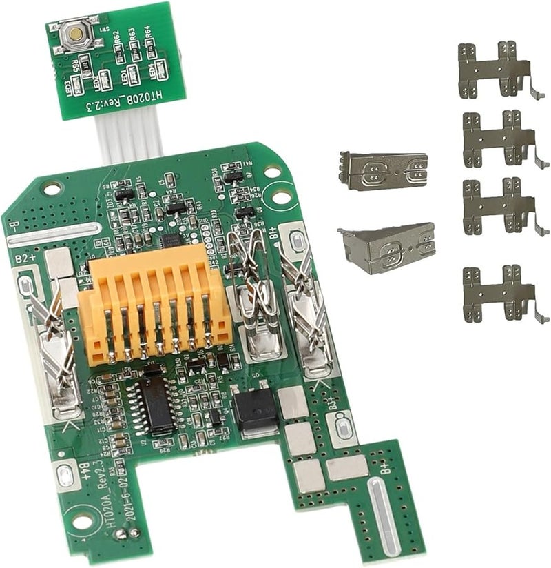 BL1830B 18V 3Ah Lithium Battery Charging Protection PCB Board With Nickel Sheet 1Set - Image 1
