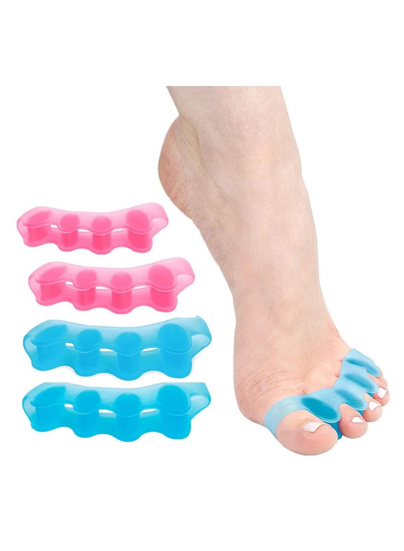 4-Piece Silicone Stretchers For Bunion Nail Corrector Reduces Foot And Toe Pain - Image 1
