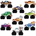 Chivertion 9 Pcs Monster Truck Birthday Party Decorations Honeycomb Car Ornaments Double Sided 3D Blaze Wheels Truck Themed Table Centerpiece for Kids Decor - Image 2