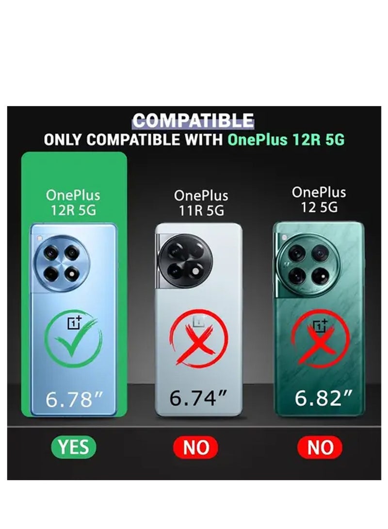 دبليو تيك غطاء حماية نحيف من السيليكون TPU مع مصدات درع مرتفعة لهاتف OnePlus Ace 3 / OnePlus 12R 5G 2024 أخضر داكن - Image 4