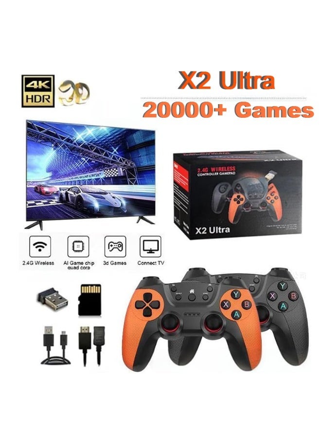 X2 Ultra Game Stick with 64GB 20000+ Retro Games ,TV Handheld Game Console with Wireless Gamepads ,Video Game HD Output - Image 1