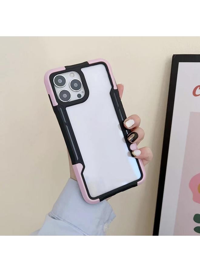 S-TOP Case For iPhone 13 Armor Acrylic 3 in 1 Phone Case - Image 4