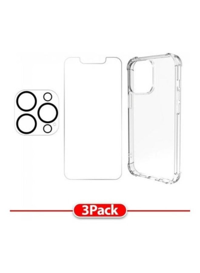 ACLIX 3-Pack 3D Screen Gorilla Case Cover And Lens Protector For iPhone 13 Pro Clear - Image 5