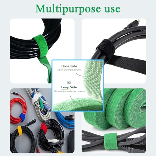 Gozaqe Plant Tie Strap(1 Mtr X 12Mm,6 Roll) Plant Holder,Reusable, Adjustable,Multi-Use Tie Tape For Plant Support For Climbers,Plant Support,Cable Organizer - Image 5