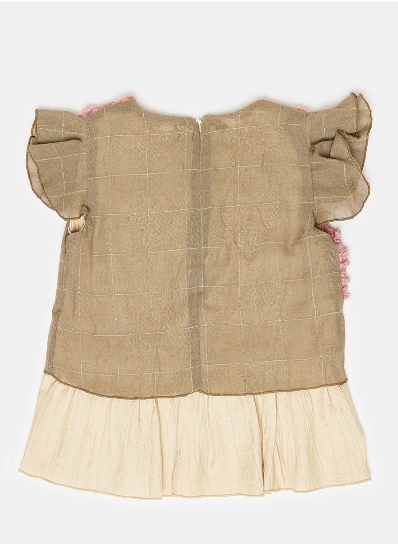 Jodi Mini Kids Girls Layered Blouse  - Image 3